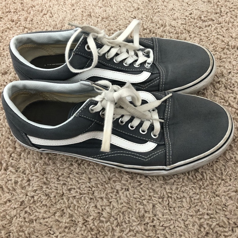 Gray/Blue vans women’s size 10 (men’s size 8.5)